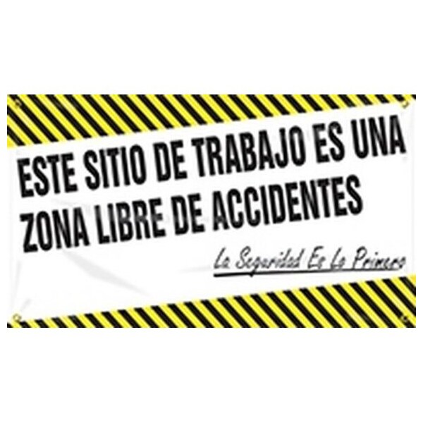 Accuform SAFETY BANNERS THIS JOBSITE IS A NO SHMBR416 SHMBR416 - main